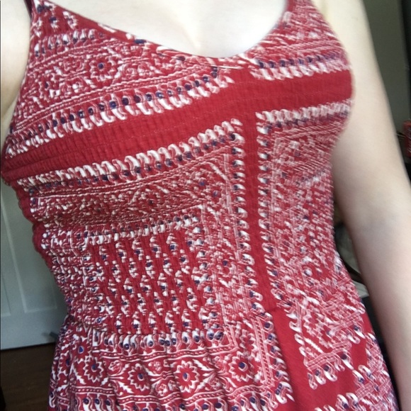 Red patterned sundress - Picture 2 of 2
